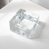 Cendrier en verre soufflé à bulles par Nybro Sweden