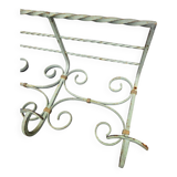 Antique wrought iron coat rack