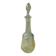 Carafe en verre emaille legras email gras fin 19 eme