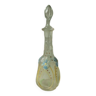 Legras enameled glass carafe in bold enamel late 19th century