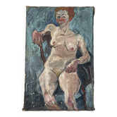 Huile sur toile, Femme française