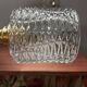 Pair of seventies glass globe wall lights