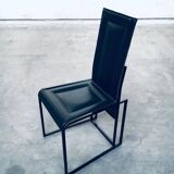 Postmodern architectural dining chairs, Italy, 1980s, set of 10