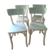 Lot de 4 chaises bistrot Baumann en bois et formica