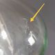 Dame-Jeanne, vintage carboy 6 liters transparent blown glass