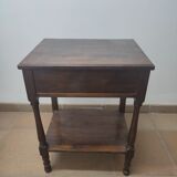 Bedside table solid walnut wood