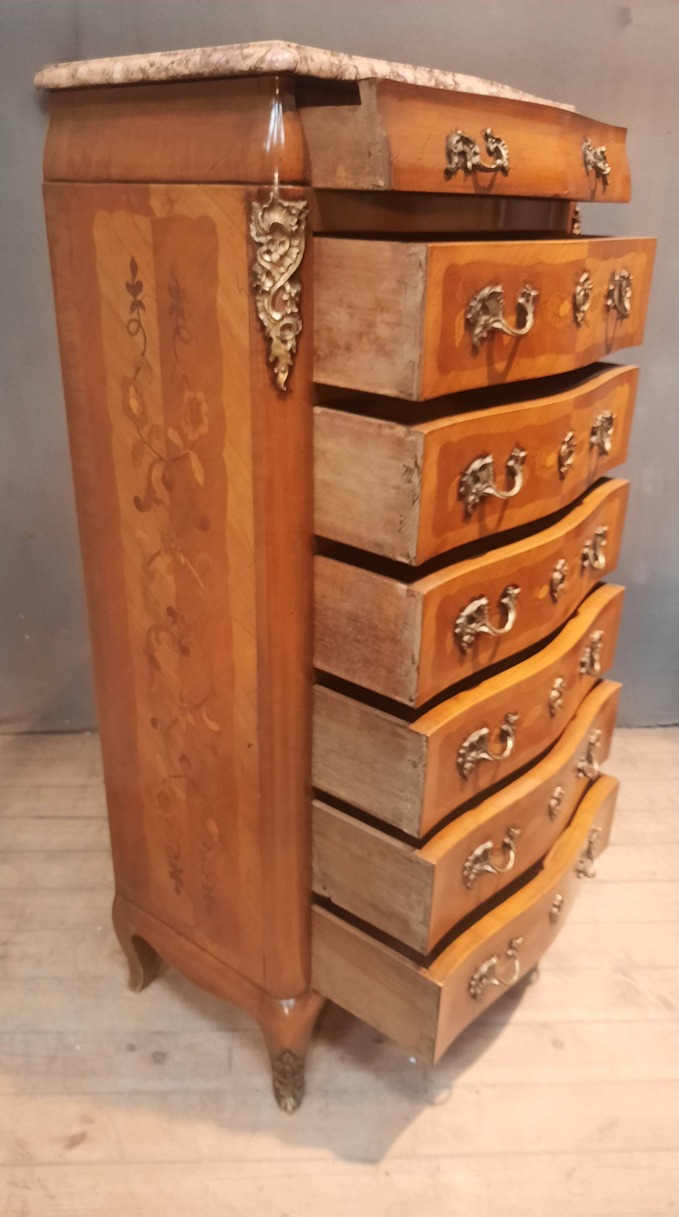 Louis XV style marquetry week planner