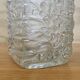 Vintage glass vase bubble texture (Hermanova Hut, 1968)