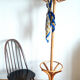 Porte manteau perroquet vintage en bois courbé