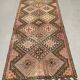 Vintage Turkish kilim 377x152 cm wool kelim rug large 2496