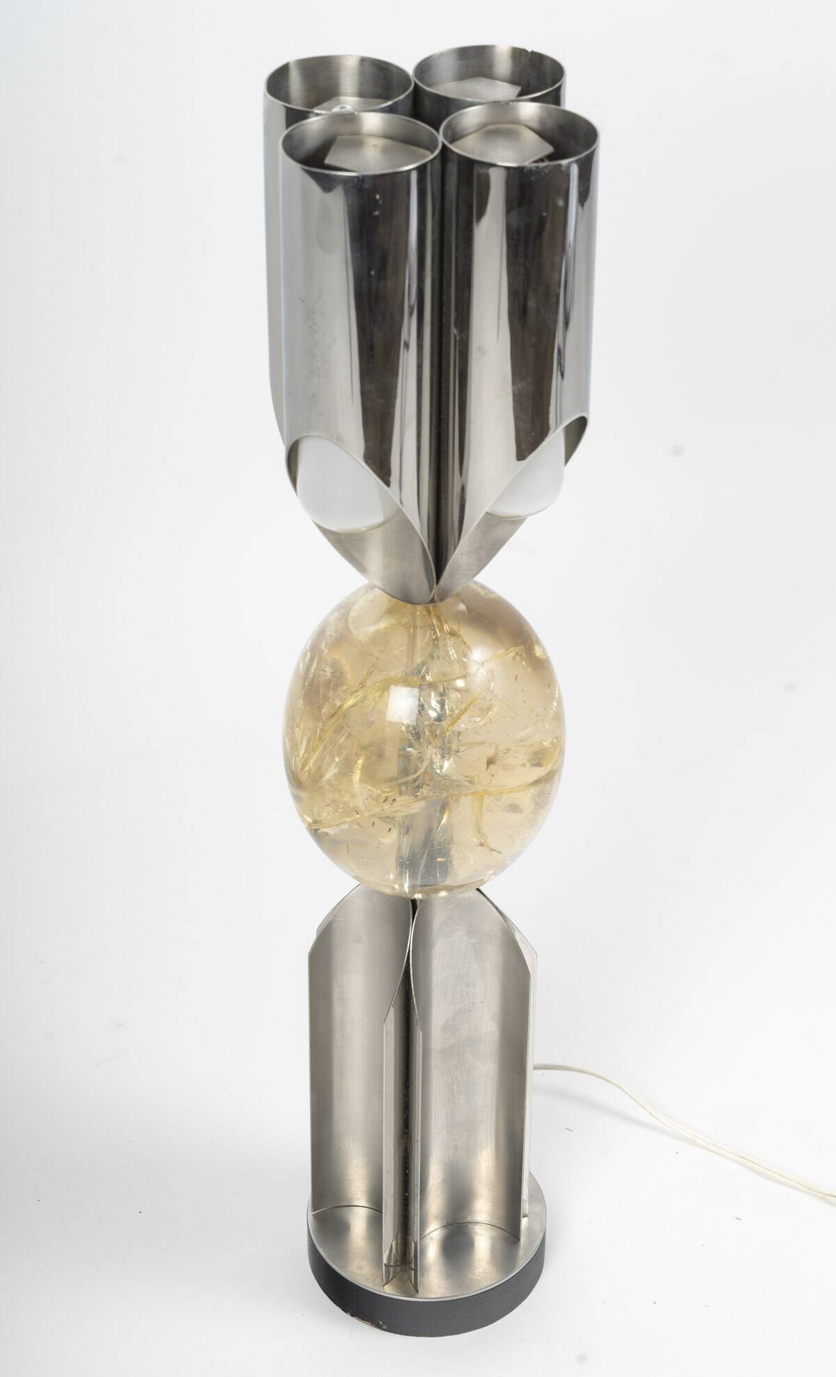 Lampe "Orgue Oeuf" par la Maison Charles, années 1970