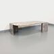 Vintage gray marble coffee table from the 70s