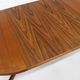 Vintage Danish round extendable dining table teak 1960s