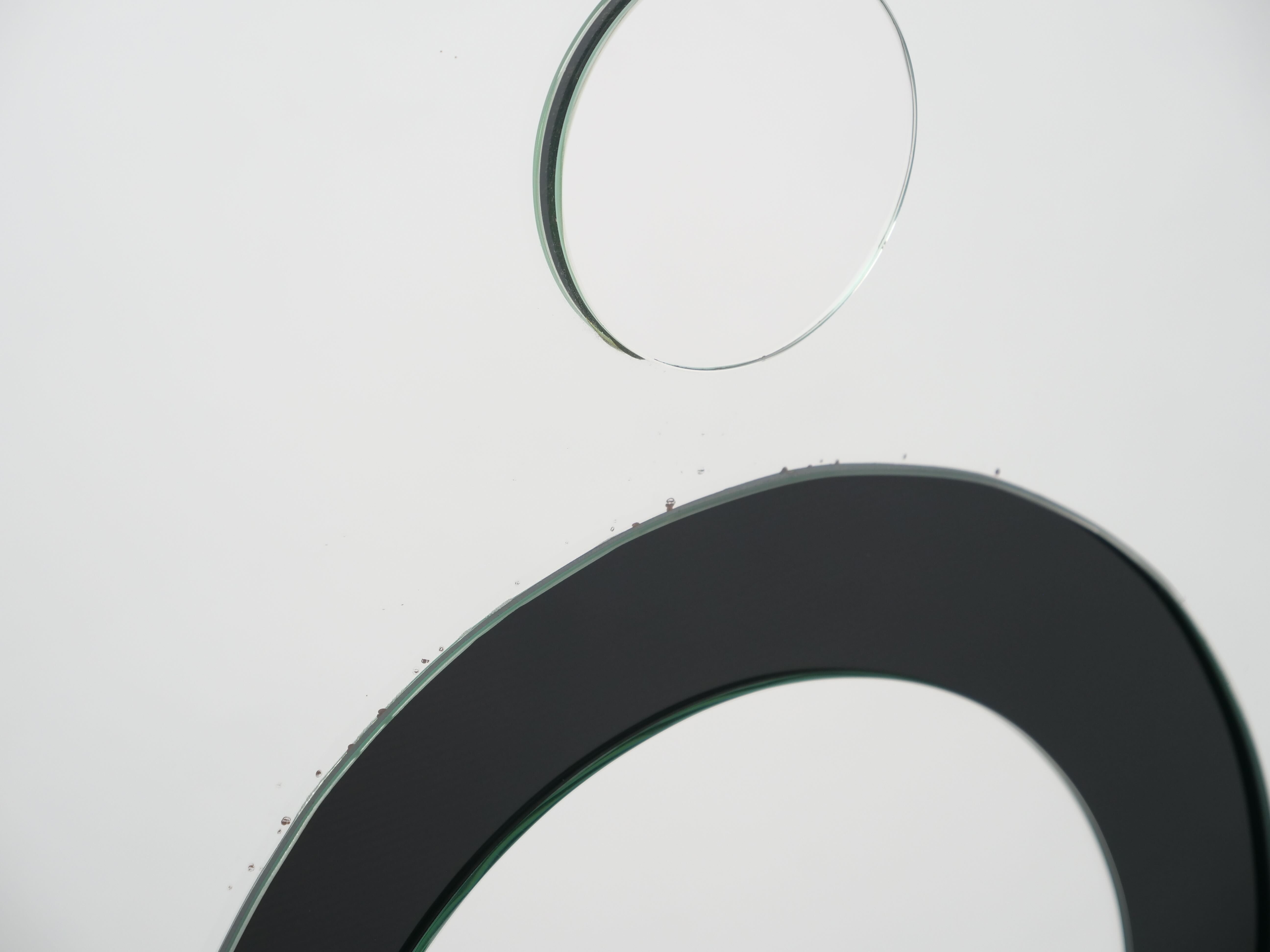 large decorative relief mirror 1980