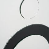 large decorative relief mirror 1980