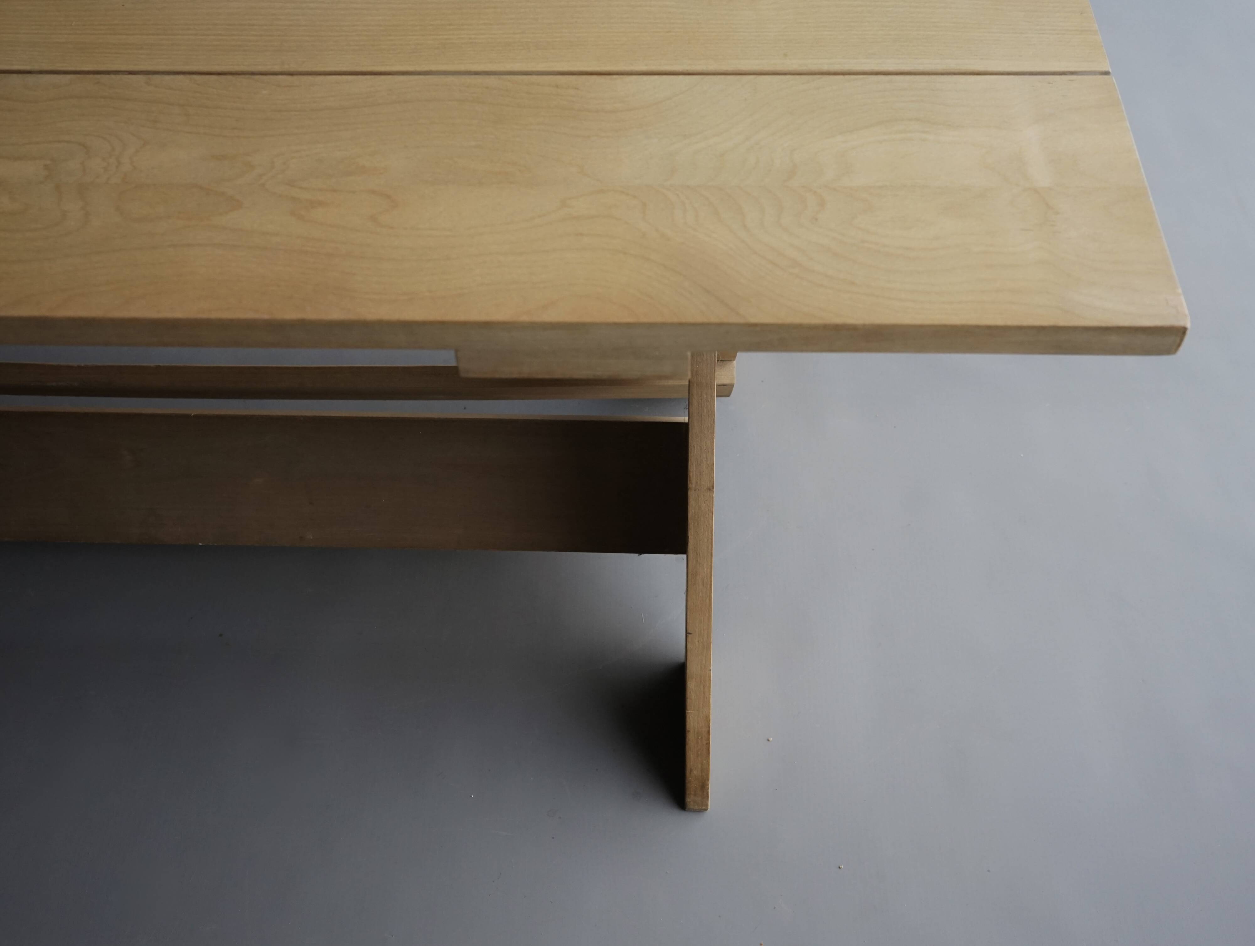 Rare 'Crate' dining table by Gerrit Rietveld for Cassina, 1980s