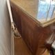 Louis XV style commode in wood and marble