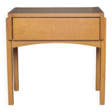 Vintage wooden bedside table, nightstand, side table, modernist.