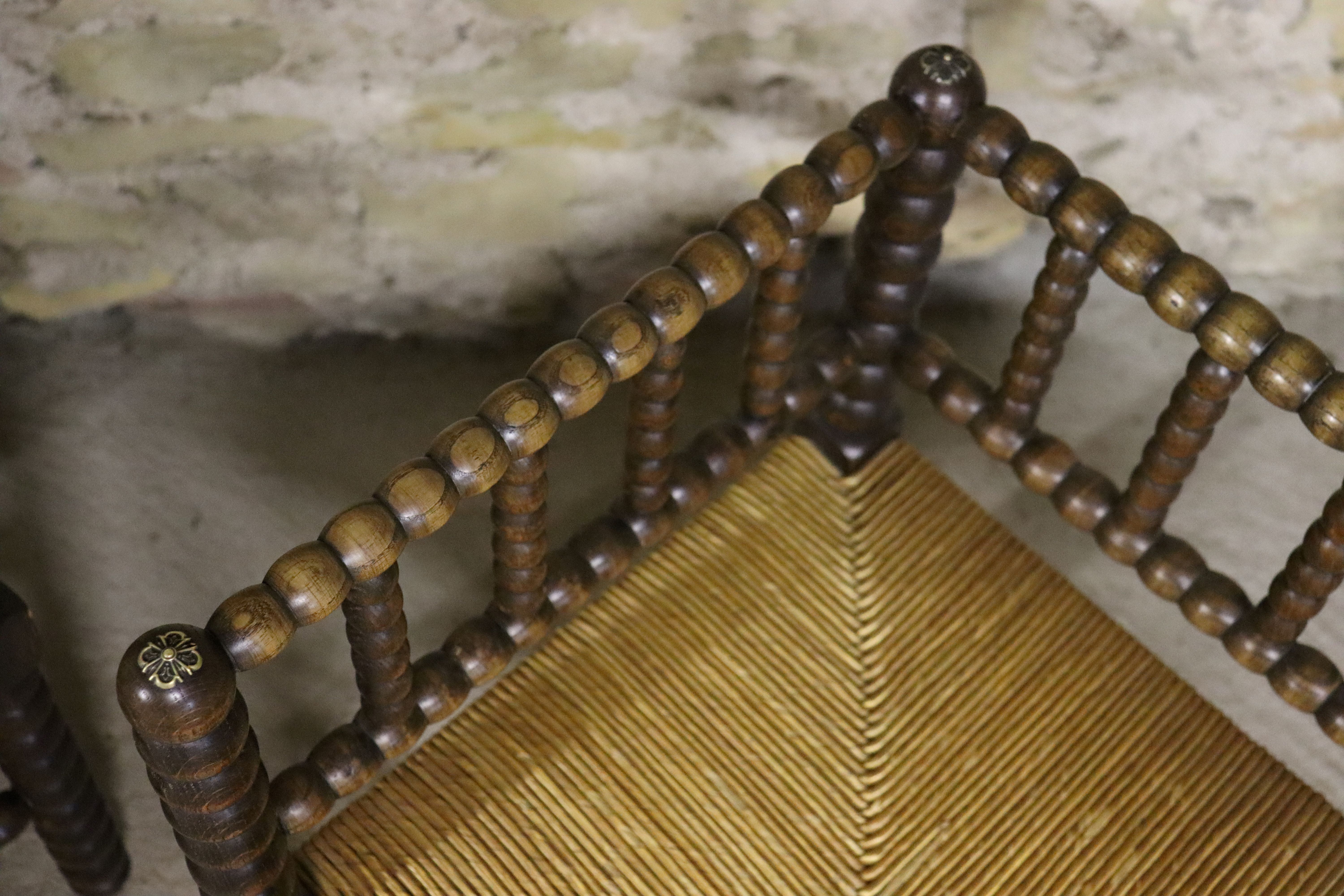 Pair of mulched chairs