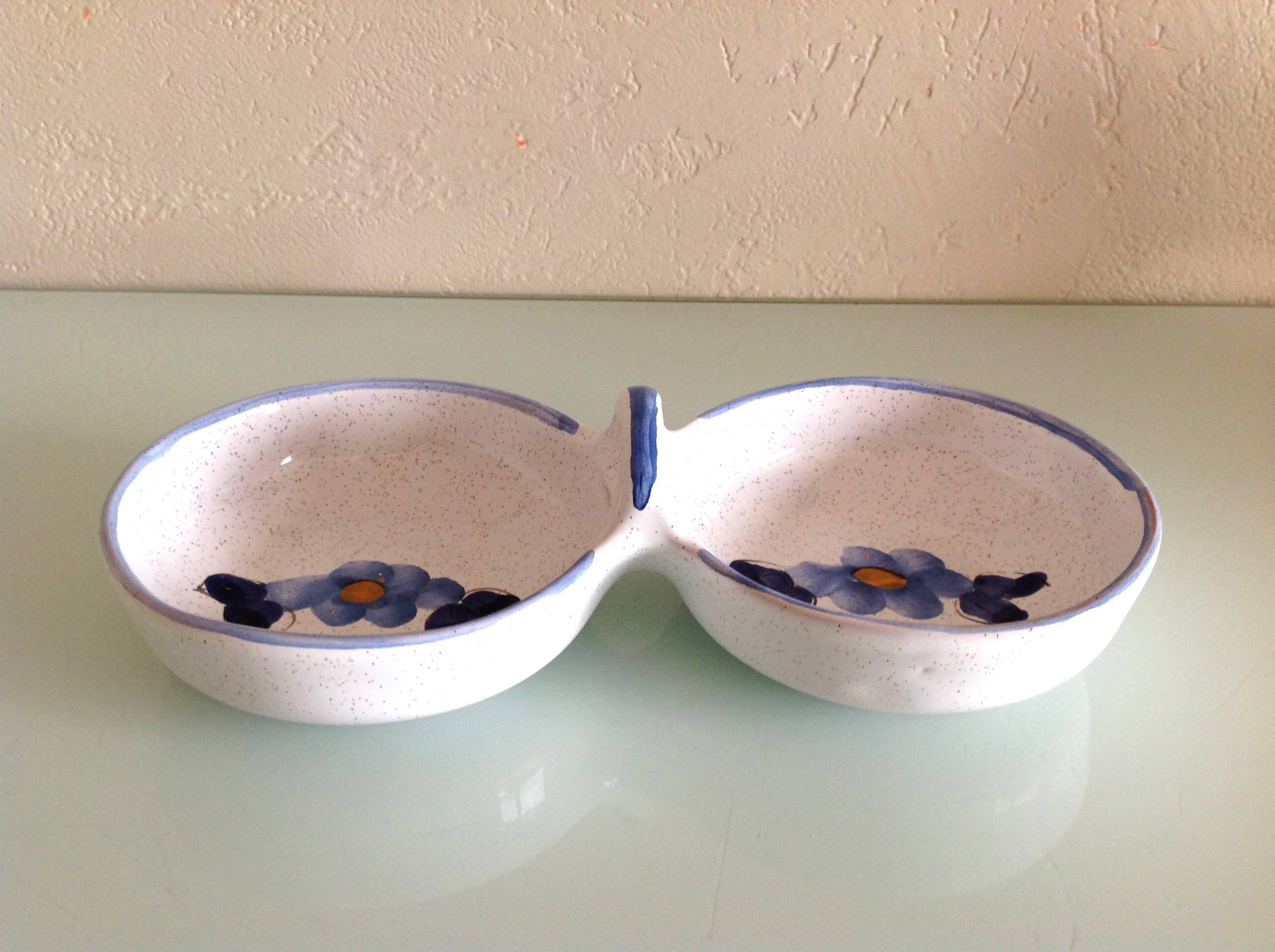 Vallauris ceramic empty pocket cup / vintage 70s