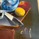 Tableau nature morte, huile sur toile