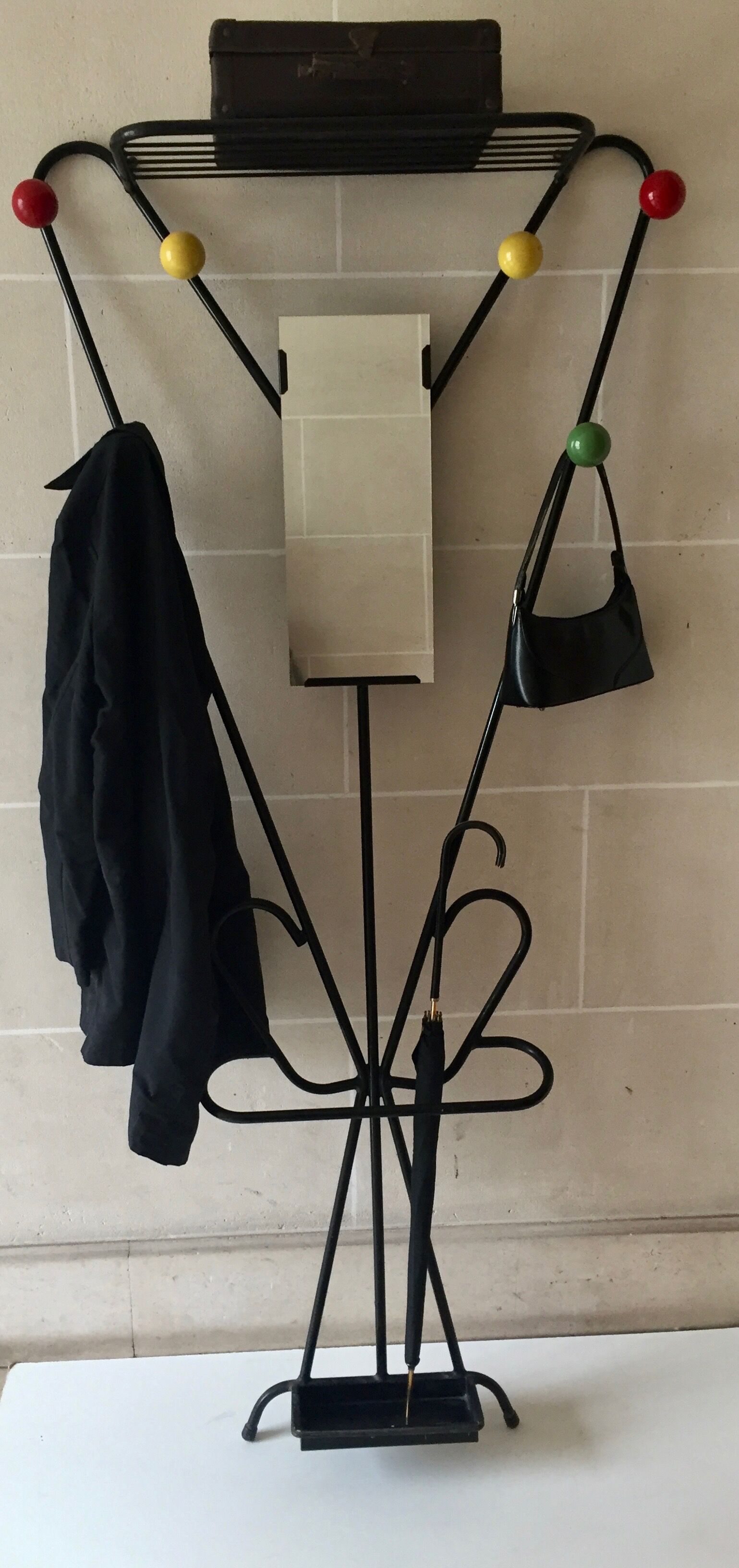 Multicolored ball coat hanger - 50s