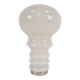 Vintage Space Age Bulb Table Lamp in White Glass, Germany, 1970s