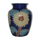 Ancient ceramic vase 50's flowers