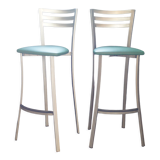 Paire de tabourets de bar 1980