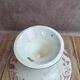 Antique compote dish Terre de fer Longwy Rambouillet model – burgundy decoration