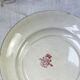 6 flat plates red iron earth longwy "reeds"