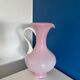 Vintage pink opaline vase / Vintage Pop Color pitcher vase / d