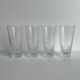 Set of 4 glasses with orangeade H: 12,5cm
