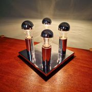 Space Age ceiling light in chrome metal, 1970s