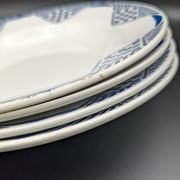 Set of 4 hollow plates Moulin des loups Orchies Hamage model Pantin vintage