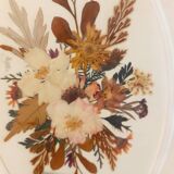 Bouquet frame of dried flowers