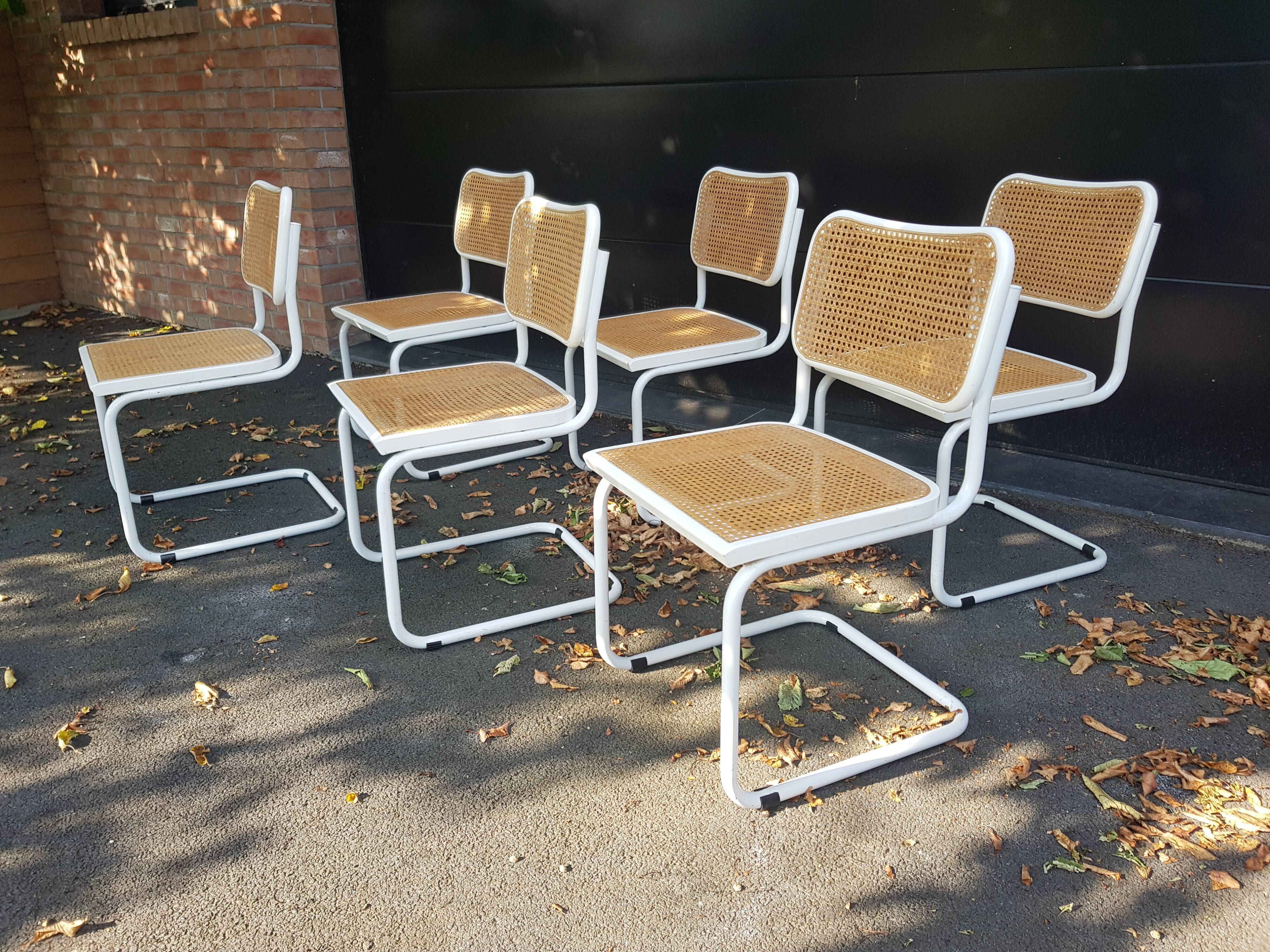 Set of chaisr cesca B32 Marcel Breuer