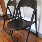 Lot of 3 folding chairs tunaet b751