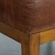 Set of 2 vintage design cocktail chairs/armchairs made of sheepskin leather