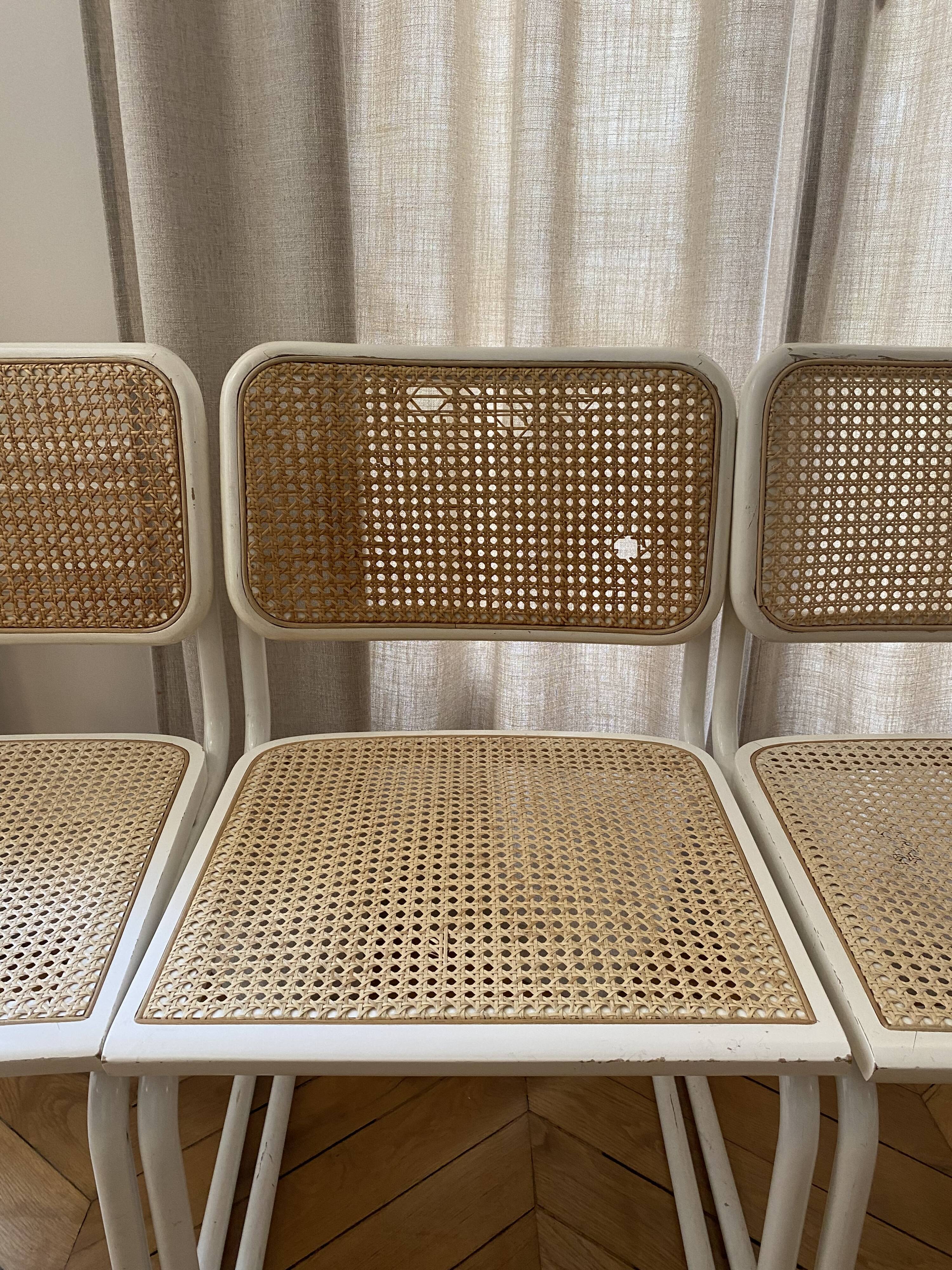Set of 4 Marcel Breuer chairs