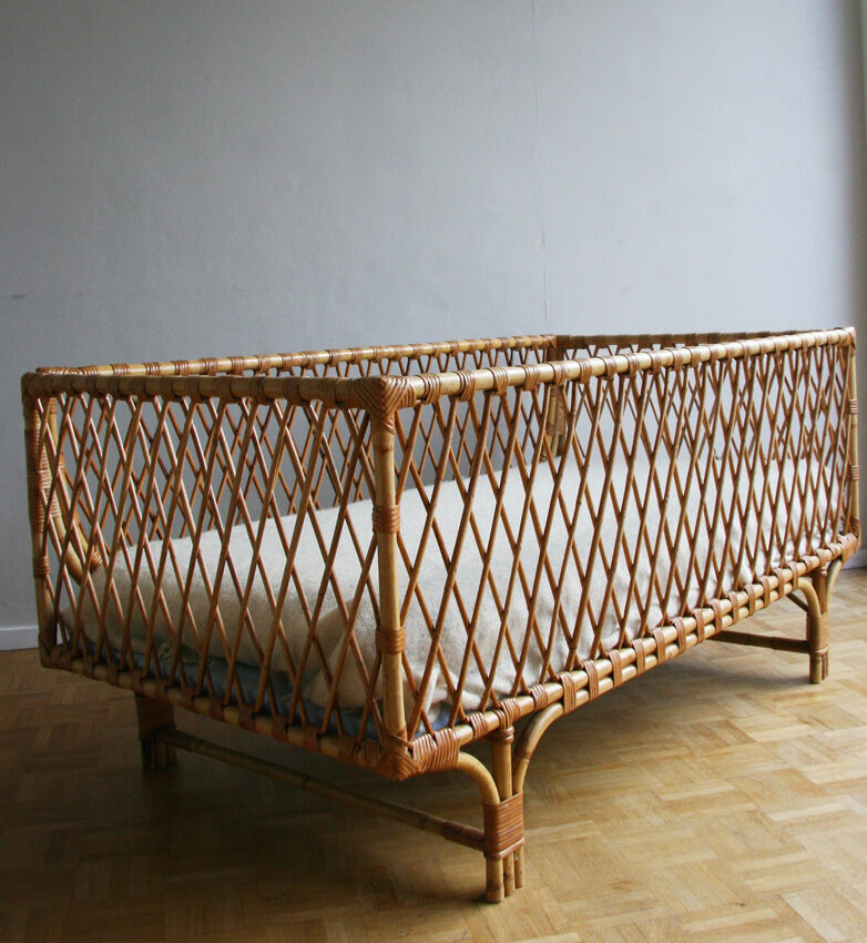 Crib rattan - 1960