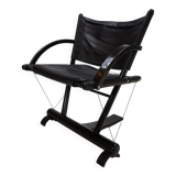 Weishäupl Werkstätten String leather lounge chair, 1980