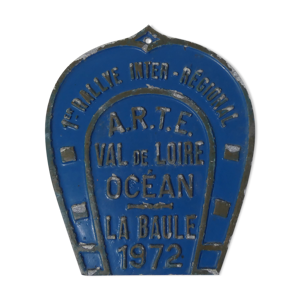 Ancienne plaque de concours hippique