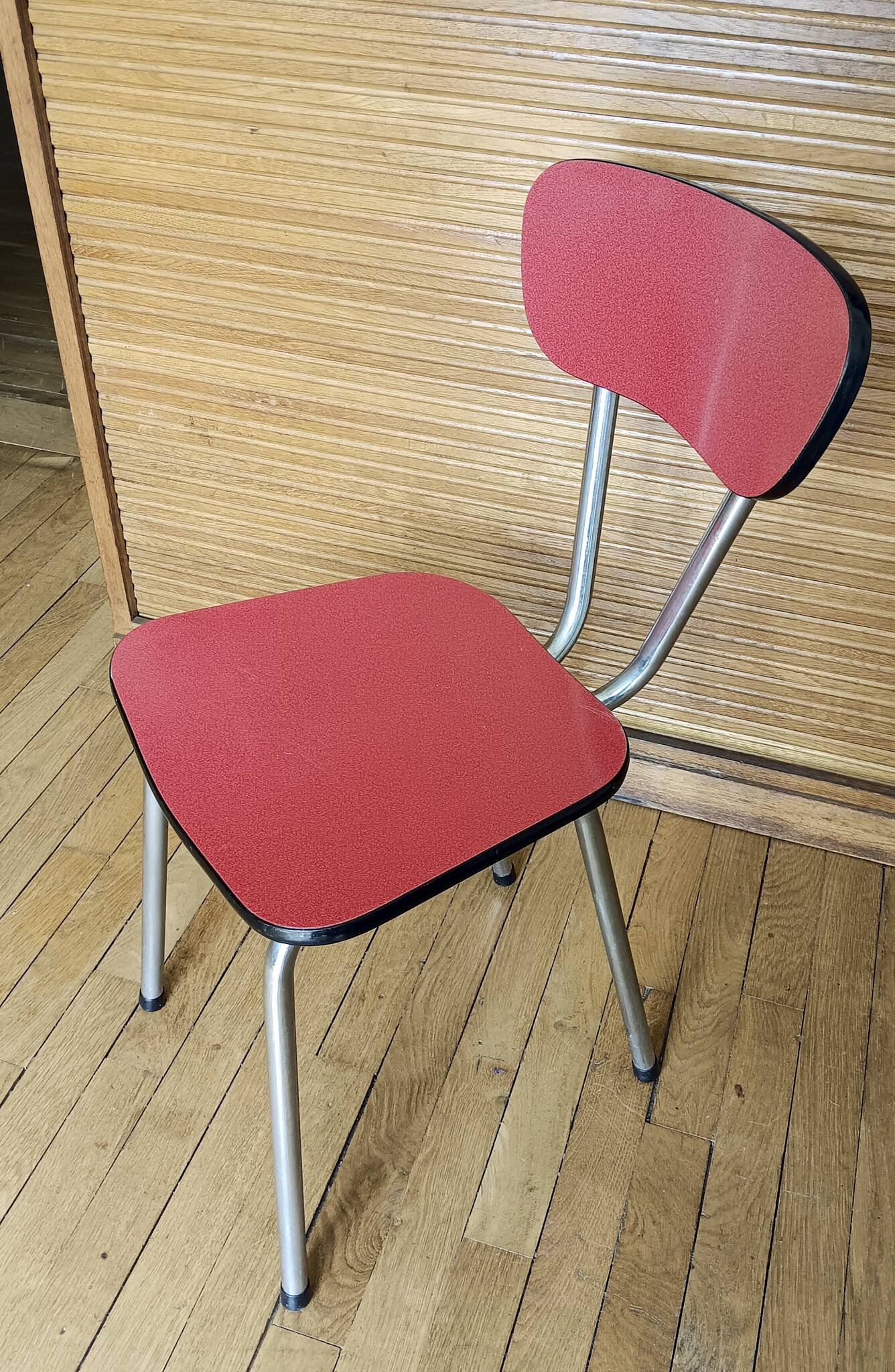 Vintage Formica chair 1950/60 red
