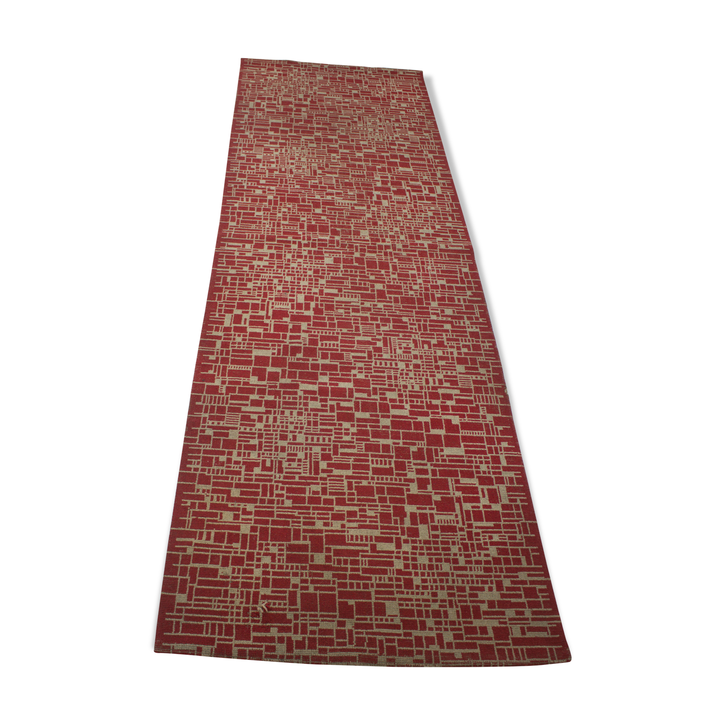 Mid-century Carpet or Rug, Czechoslovakia, 1940s 300x90cm