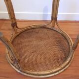 Table low rattan and caning