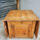 Antique Swedish table folding table with plenty of storage space