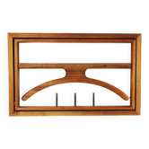 Modernist extendable wall coat rack, Denmark 1970s.