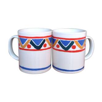 Duo de mug mobil vintage