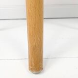 Mid Century Pouf Bois courbé Bois Pouf en bois Chevet Pouf à fleurs Skandi Scandinave D